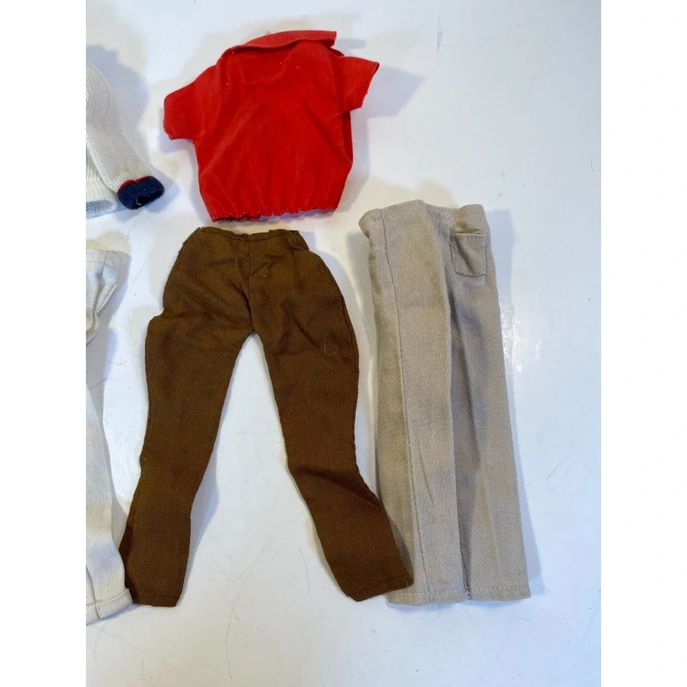 Vintage Barbie Ken Clothes Lot of 7 Pants and Shirts 3 Shirts 4 Pants